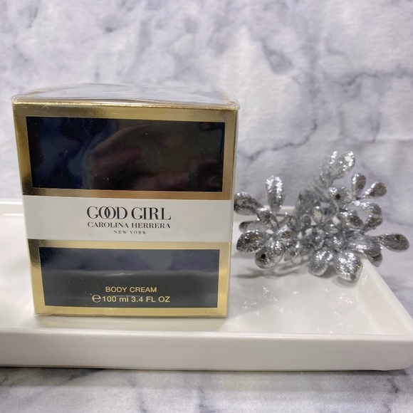 Carolina Herrera Good Girl Body Cream Boxed, Amber, Jasmine, NEW - 3.4 oz 100 ml - Picture 4 of 16